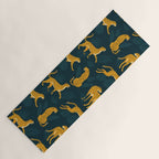 Leopard pattern Black Yoga Mat Gallery Image 1