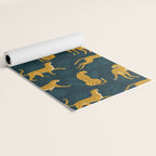 Leopard pattern Black Yoga Mat Gallery Image 2