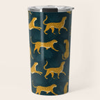 Leopard pattern Black Travel Mug Gallery Image 1