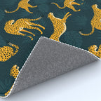 Leopard pattern Black Rug Gallery Image 4