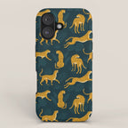 Leopard pattern Black iPhone Case Gallery Image 1