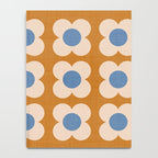 Retro Blossom - tangerine blue Notebook Gallery Image 4