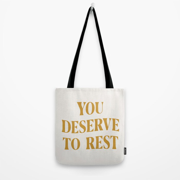 You Deserve To Rest Golden Tote Bag Gallery Image 2
