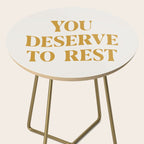 You Deserve To Rest Golden Side Table Gallery Image 2