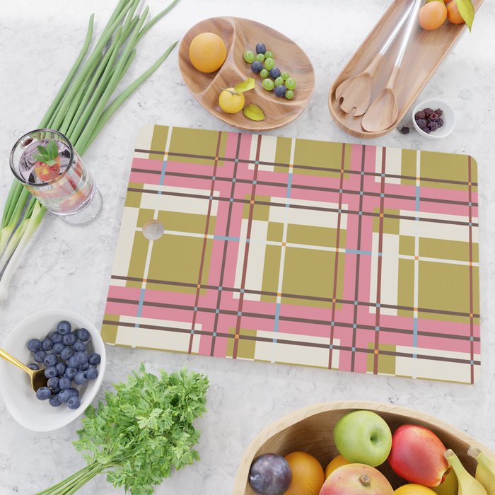 Bold Checked Design Cutting Board Gallery Image 2