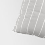 Modern Boho Serenity Stripes Soft Grey  Pillow Sham Gallery Image 4