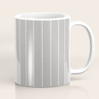 Modern Boho Serenity Stripes Soft Grey  Coffee Mug Gallery Image 1