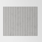 Modern Boho Serenity Stripes Soft Grey  Throw Blanket Gallery Image 2