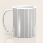Modern Boho Serenity Stripes Soft Grey  Coffee Mug Gallery Image 3