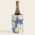 Blue Floral Folk Vase Wine Chiller Gallery Image 1