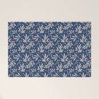Botanic Pattern - Navy Welcome Mat Gallery Image 1