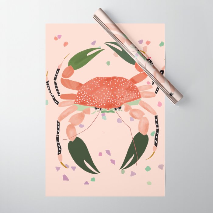 Crab Fiesta Wrapping Paper Gallery Image 1