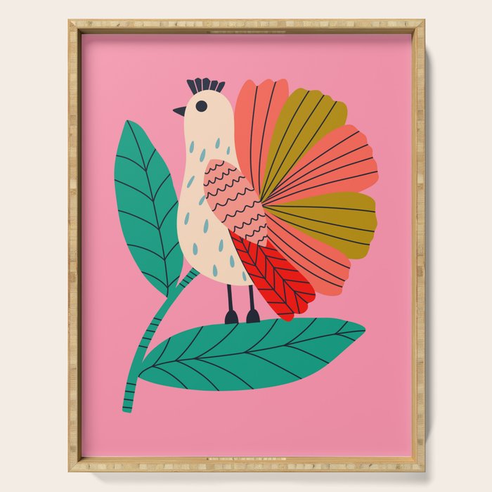 Happy Bird  Serving Tray Gallery Image 1