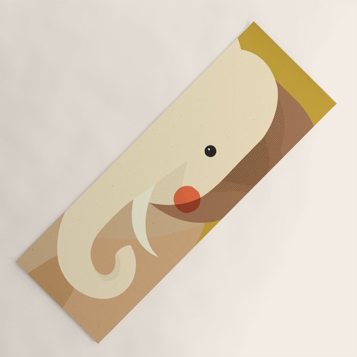 Elephant, Animal Portrait Yoga Mat Gallery Image 1