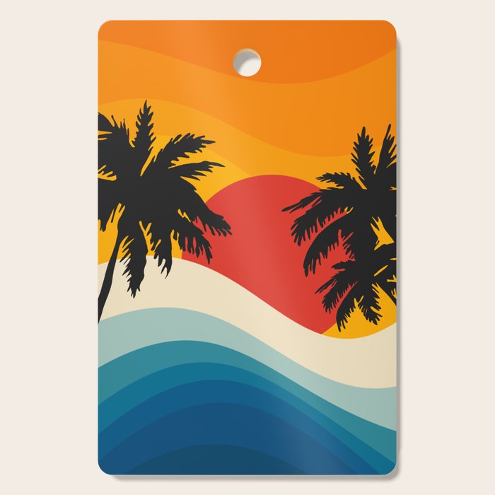 Abstract landscape art #5 Cutting Board Gallery Image 1