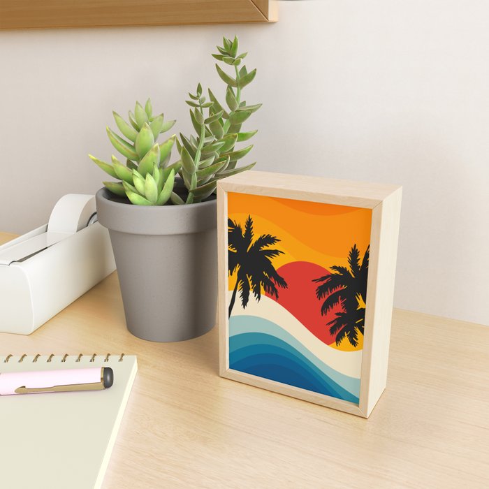 Abstract landscape art #5 Mini Art Print Gallery Image 2