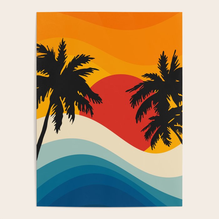 Abstract landscape art #5 Poster Gallery Image 1