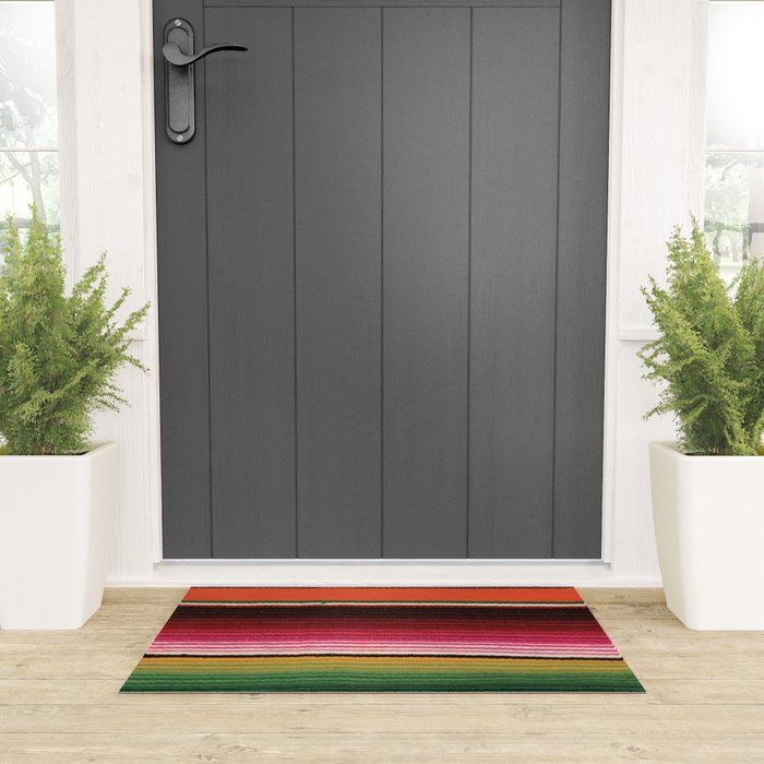 BEAUTIFUL MEXICAN SERAPE Welcome Mat Gallery Image 3