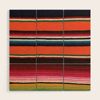 BEAUTIFUL MEXICAN SERAPE Wood Wall Art Gallery Image 1