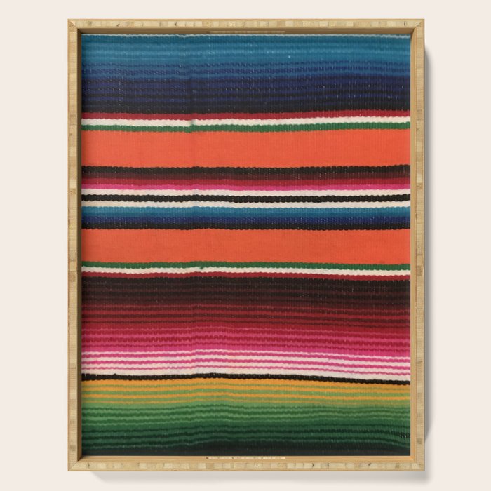 BEAUTIFUL MEXICAN SERAPE Serving Tray Gallery Image 1
