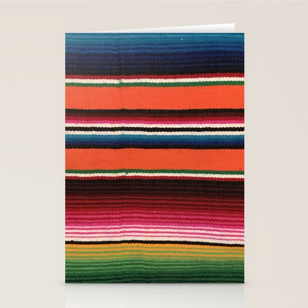 BEAUTIFUL MEXICAN SERAPE Stationery Card Gallery Image 1