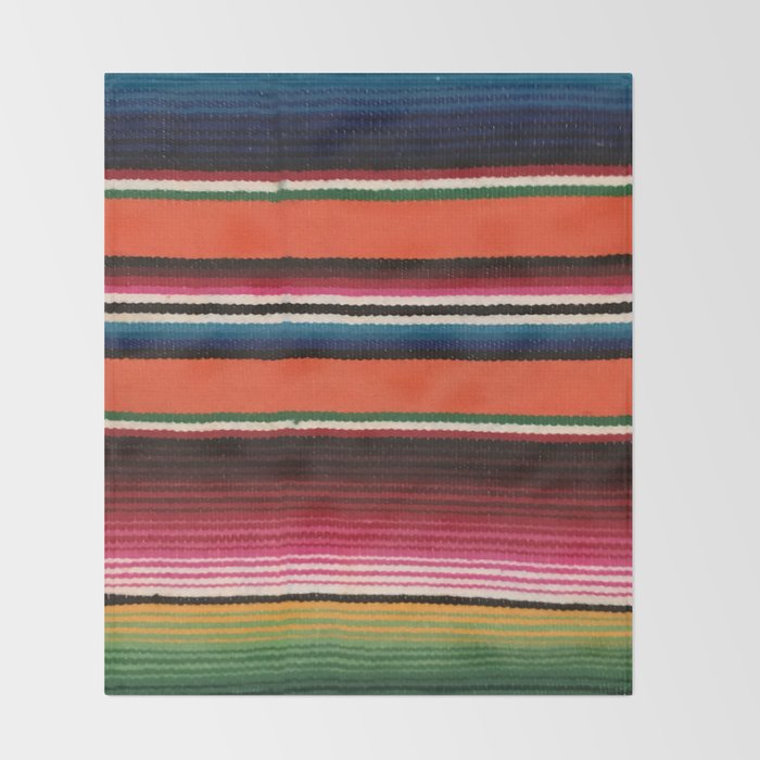 BEAUTIFUL MEXICAN SERAPE Throw Blanket Gallery Image 2