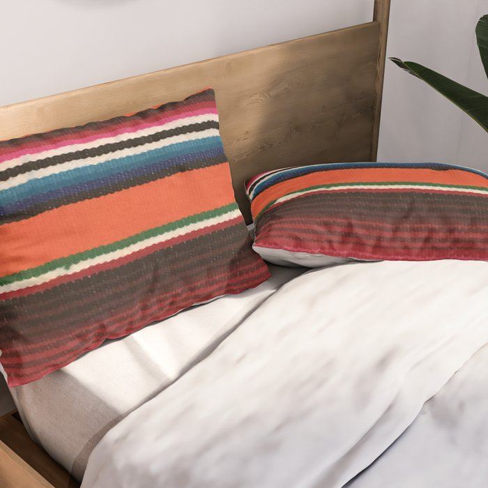 BEAUTIFUL MEXICAN SERAPE Pillow Sham Gallery Image 2