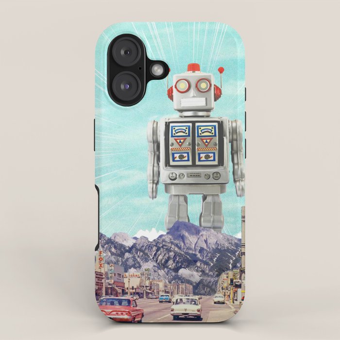 Robot in Town iPhone Case Gallery Image 1