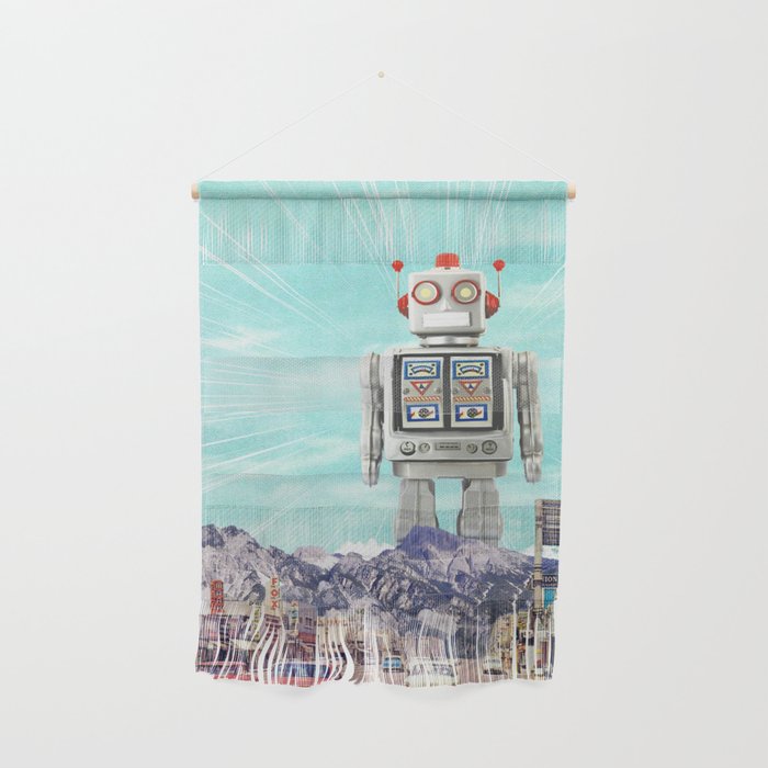Robot in Town Wall Hanging Gallery Image 1