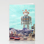 Robot in Town Stationery Card Gallery Image 2