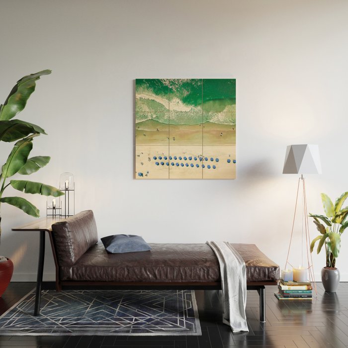 Aerial Beach 2 Wood Wall Art Gallery Image 2