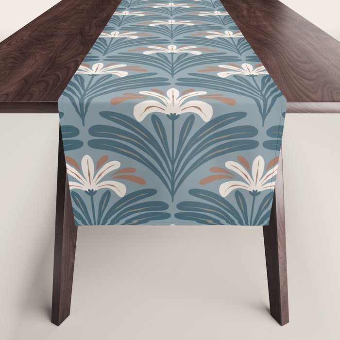 Elegant Leafy Blossoms  Table Runner Gallery Image 1