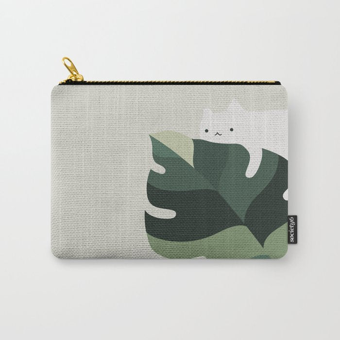 Cat and Plant 12A Carry All Pouch Gallery Image 1