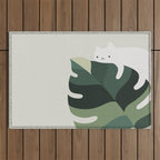 Cat and Plant 12A Outdoor Rug Gallery Image 1