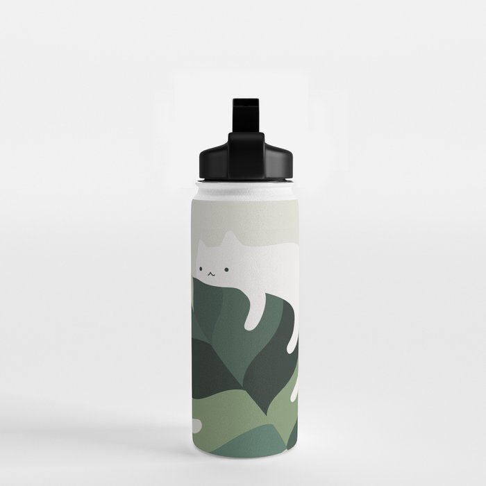 Cat and Plant 12A Water Bottle Gallery Image 2