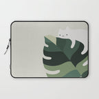 Cat and Plant 12A Laptop Sleeve Gallery Image 1