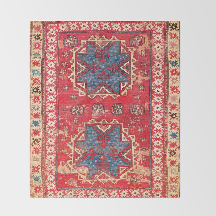 Bergama Northwest Anatolian Rug Throw Blanket Gallery Image 2