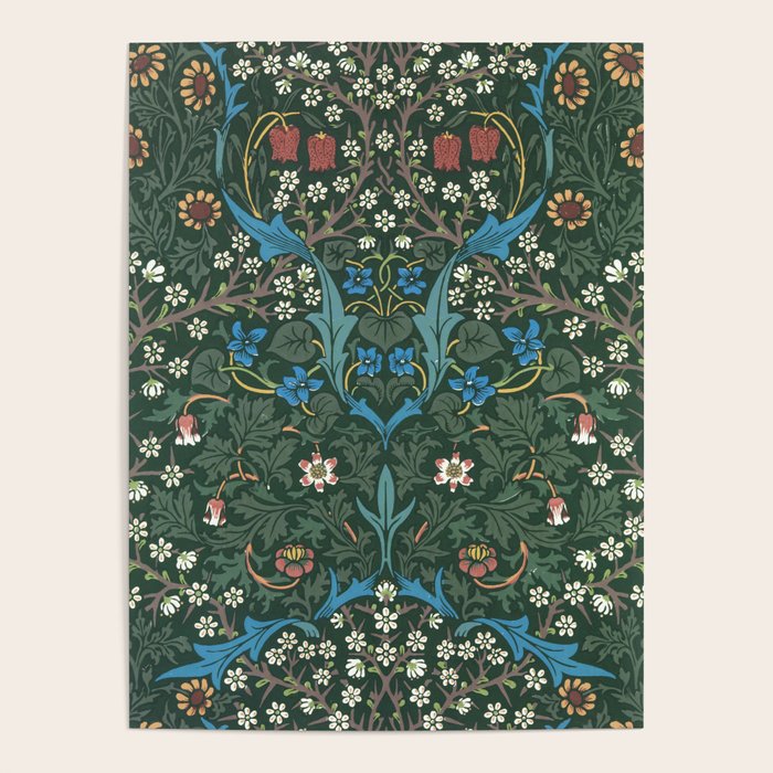 William Morris Blackthorn Pattern, 1892 Poster Gallery Image 1