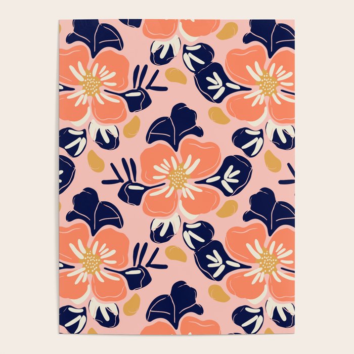 Vintage floral nature art pattern Poster Gallery Image 4