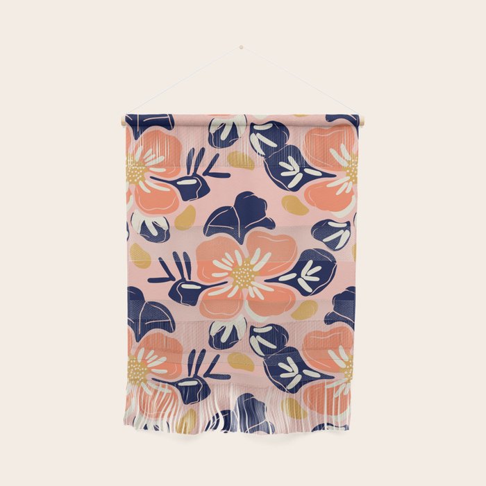 Vintage floral nature art pattern Wall Hanging Gallery Image 1