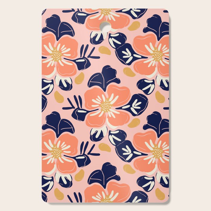Vintage floral nature art pattern Cutting Board Gallery Image 1