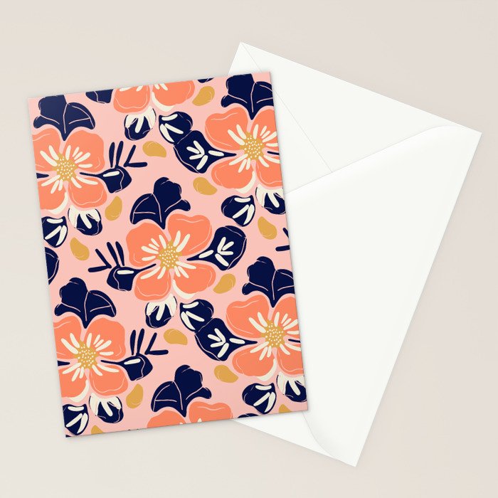 Vintage floral nature art pattern Stationery Card Gallery Image 2