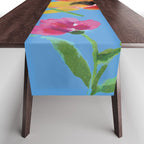 Poppies floral pinks Table Runner Gallery Image 1