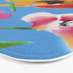 Poppies floral pinks Bath Mat Gallery Image 3