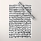Dots (Black) Wrapping Paper Gallery Image 1