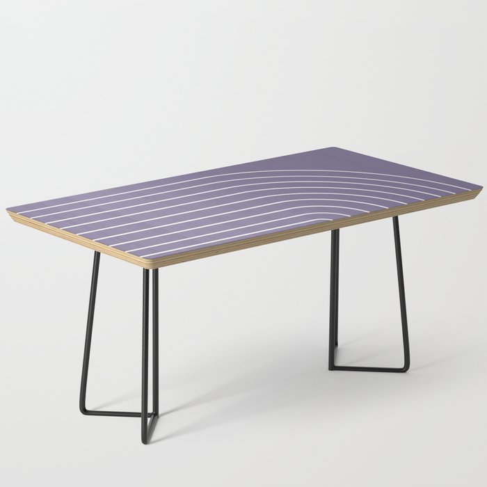 Minimal Arch XXXII Lavender Purple Modern Geometric Lines Coffee Table Gallery Image 1