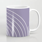 Minimal Arch XXXII Lavender Purple Modern Geometric Lines Coffee Mug Gallery Image 1