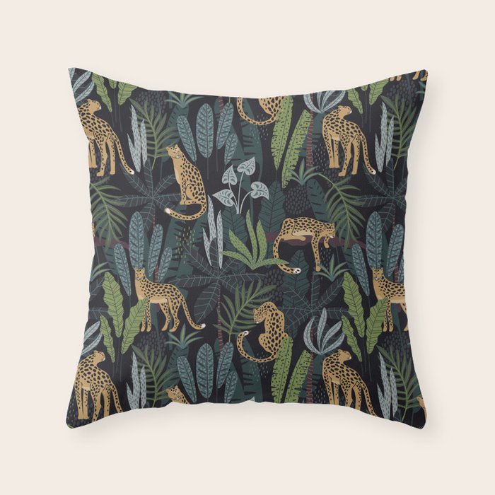 Wild Cheetah Prints Throw Pillow Gallery Image 6