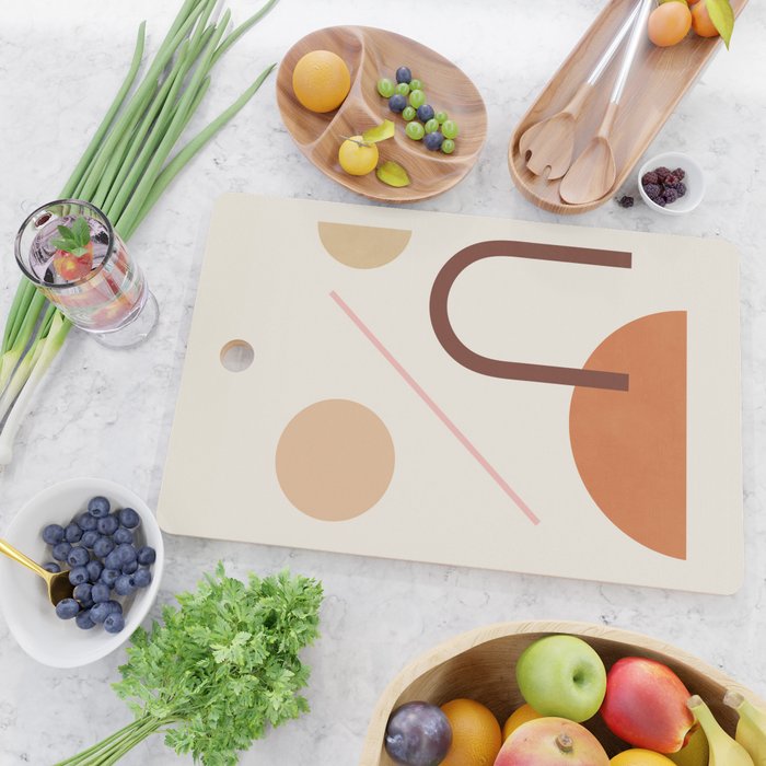 Abstraction_GEOMETRIC_SHAPE_ART_Minimalism_001C Cutting Board Gallery Image 2