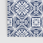 Blue tile brushstroke pattern Poster Gallery Image 3